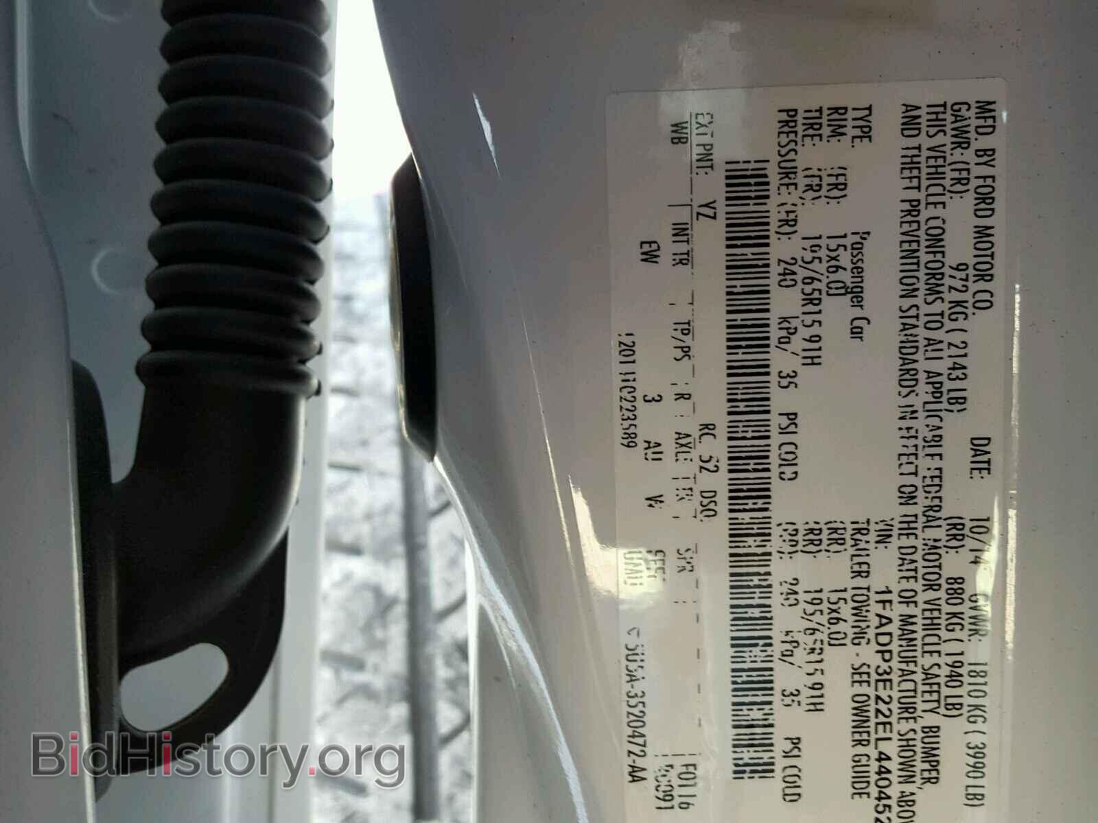 2014 FORD FOCUS - VIN: 1FADP3E22EL440452 - Photo 10