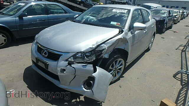 2012 LEXUS CT 200 - VIN: JTHKD5BHXC2105584 - Фото 2