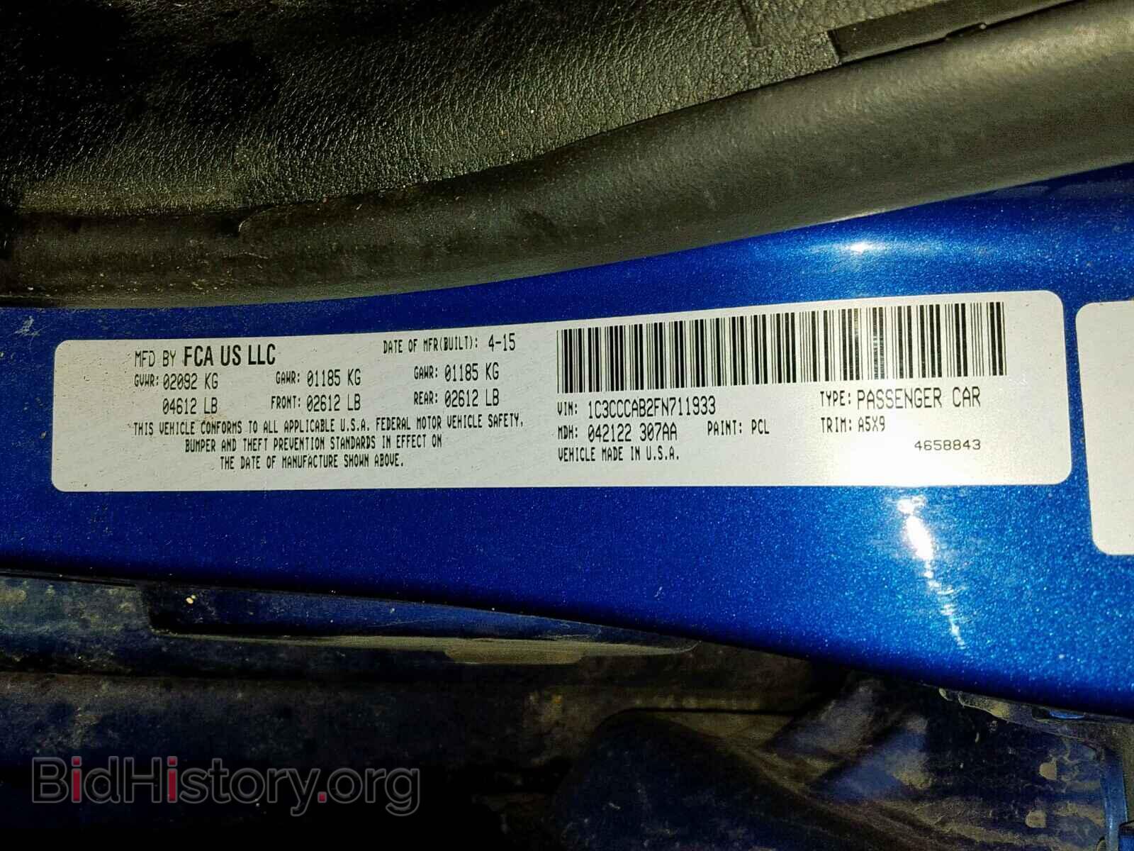 2015 CHRYSLER 200 - VIN: 1C3CCCAB2FN711933 - Photo 10
