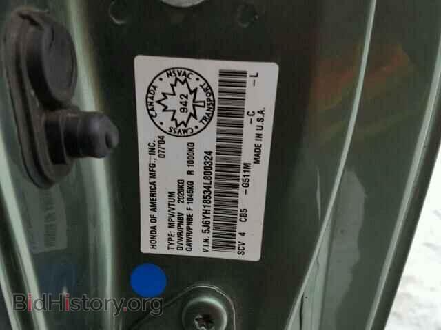 2004 HONDA ELEMENT - VIN: 5J6YH18534L800324 - Фото 10
