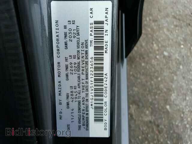 2015 MAZDA 6 - VIN: JM1GJ1V51F1223656 - Фото 10