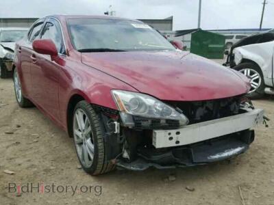2007 Lexus IS350, темно-бордовый — VIN JTHBE262872009556, Copart