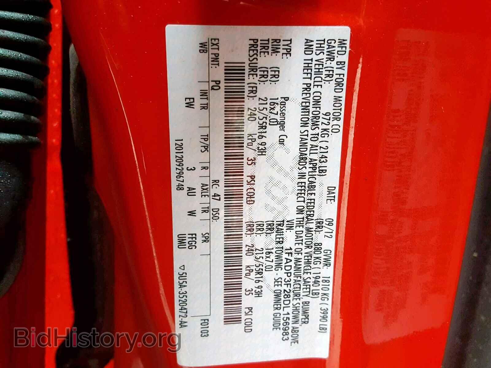 2013 FORD FOCUS SE - VIN: 1FADP3F28DL156983 - Фото 10