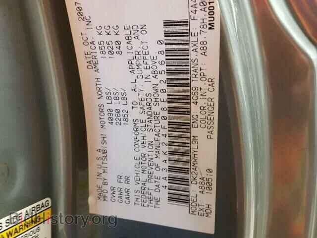 2008 MITSUBISHI ECLIPSE - VIN: 4A3AK24F08E025680 - Фото 10