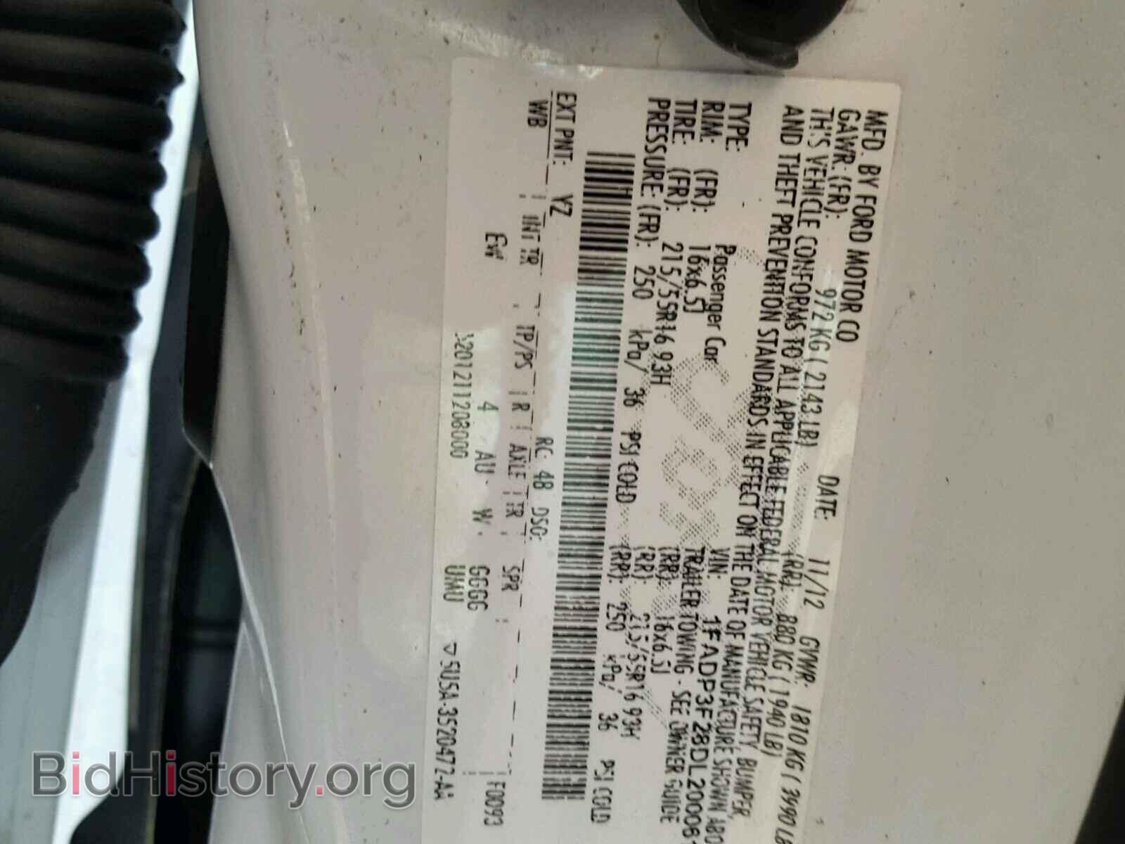 2013 FORD FOCUS - VIN: 1FADP3F28DL200061 - Фото 10