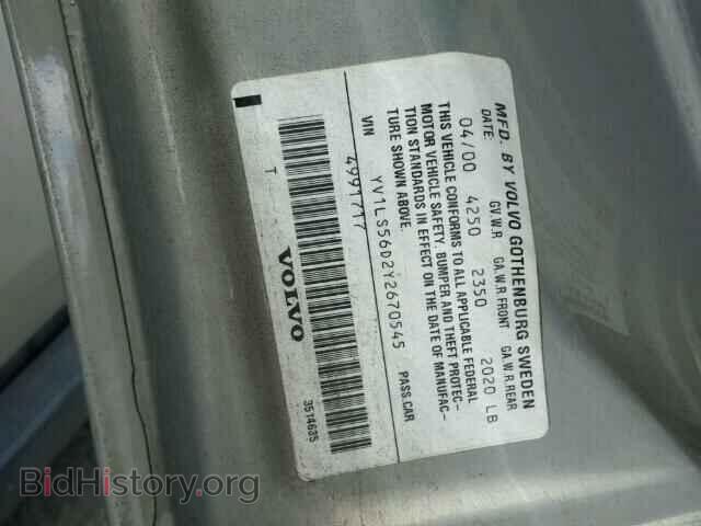 2000 VOLVO S70 - VIN: YV1LS56D2Y2670545 - Фото 10