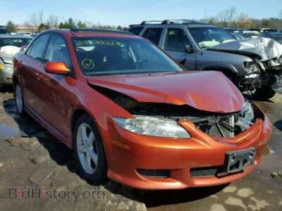 2005 Mazda 6 MAZDA6S, оранжевый — VIN 1YVHP80D755M16289, Copart