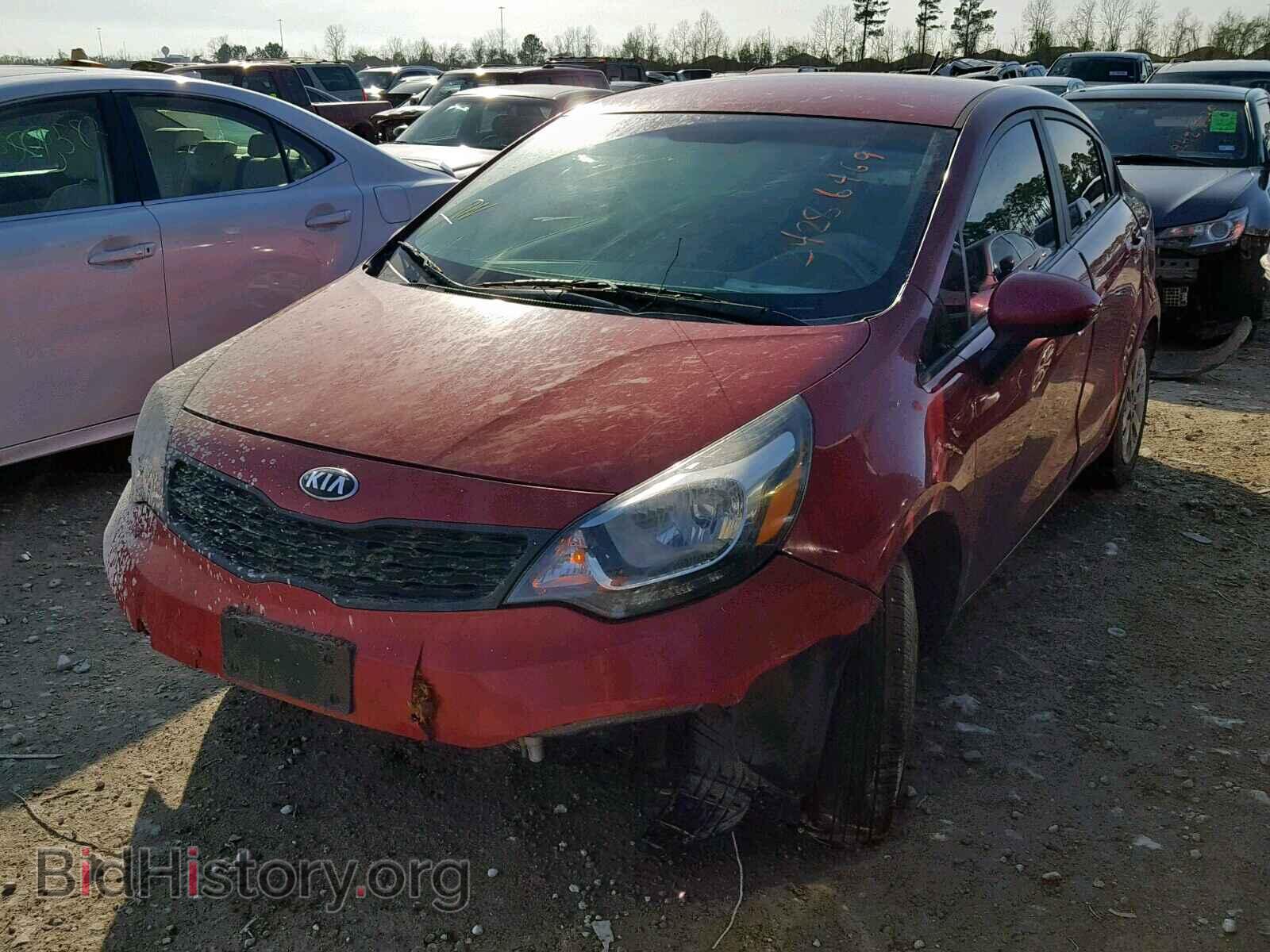 2014 KIA RIO - VIN: KNADM4A36E6381201 - Фото 2