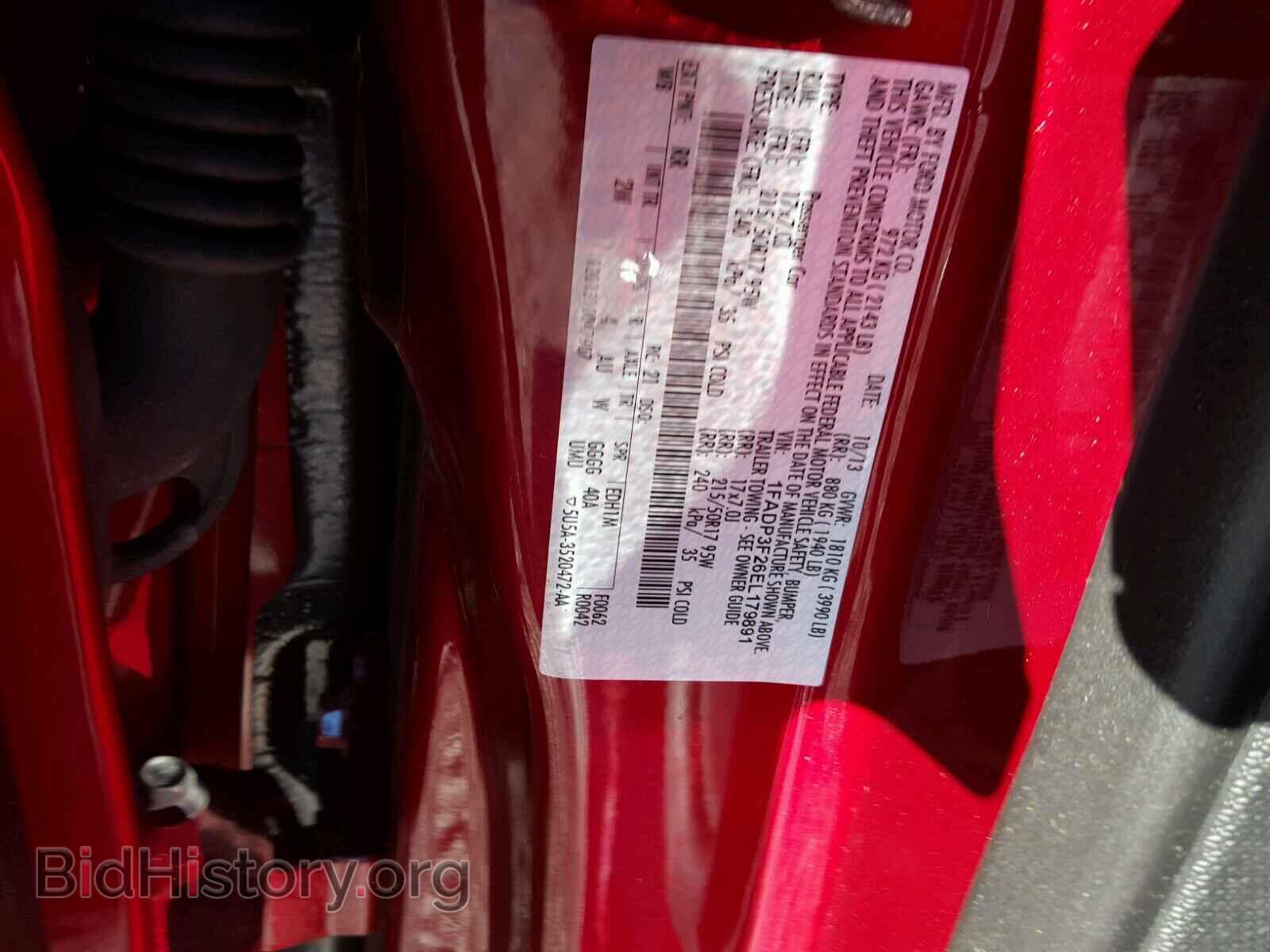 2014 FORD FOCUS - VIN: 1FADP3F26EL179891 - Фото 10