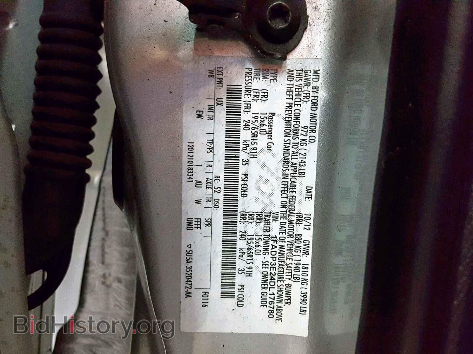 2013 FORD FOCUS - VIN: 1FADP3E24DL176780 - Фото 10