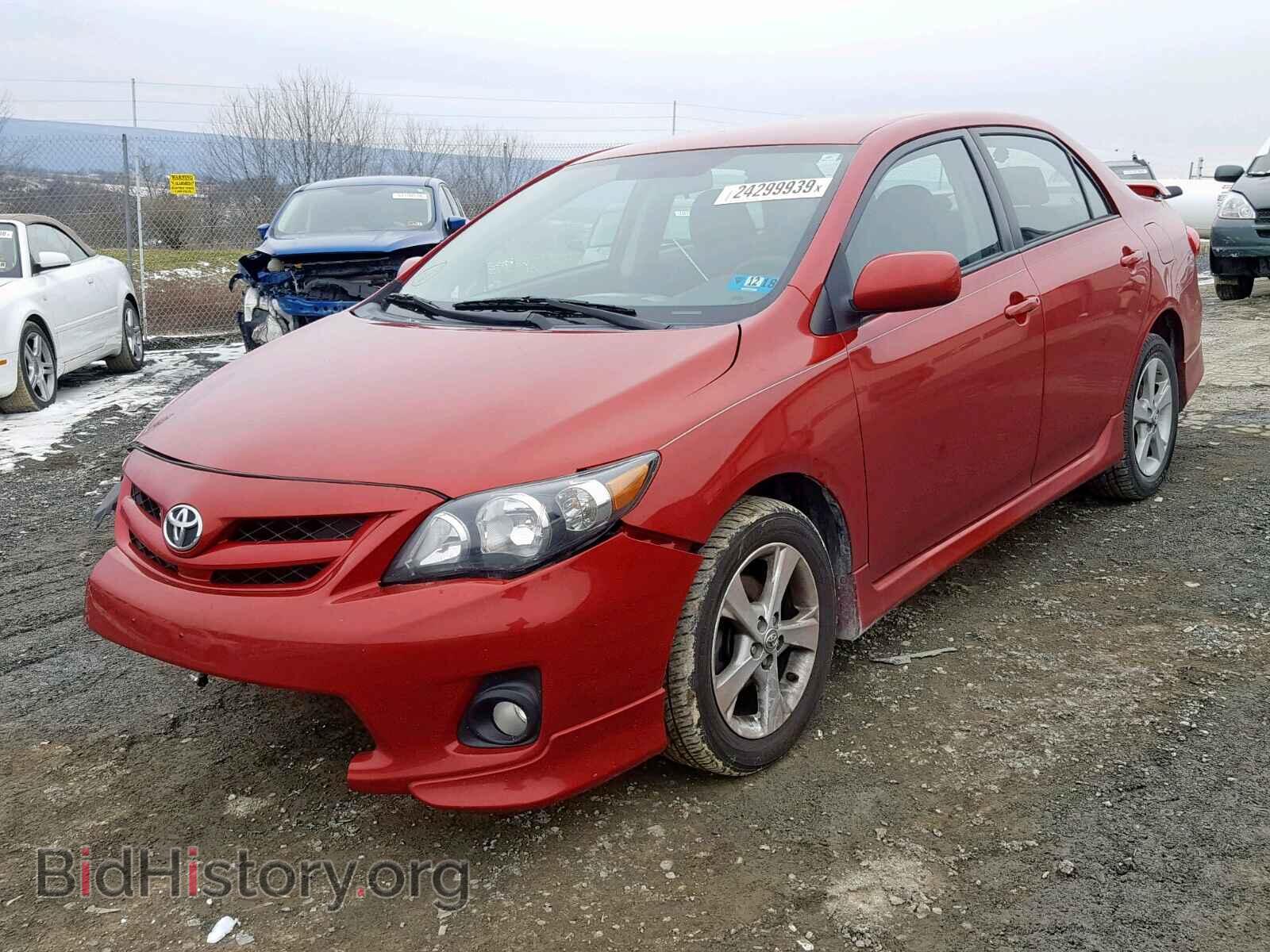 2011 TOYOTA COROLLA BA - VIN: 2T1BU4EE2BC694451 - Фото 2
