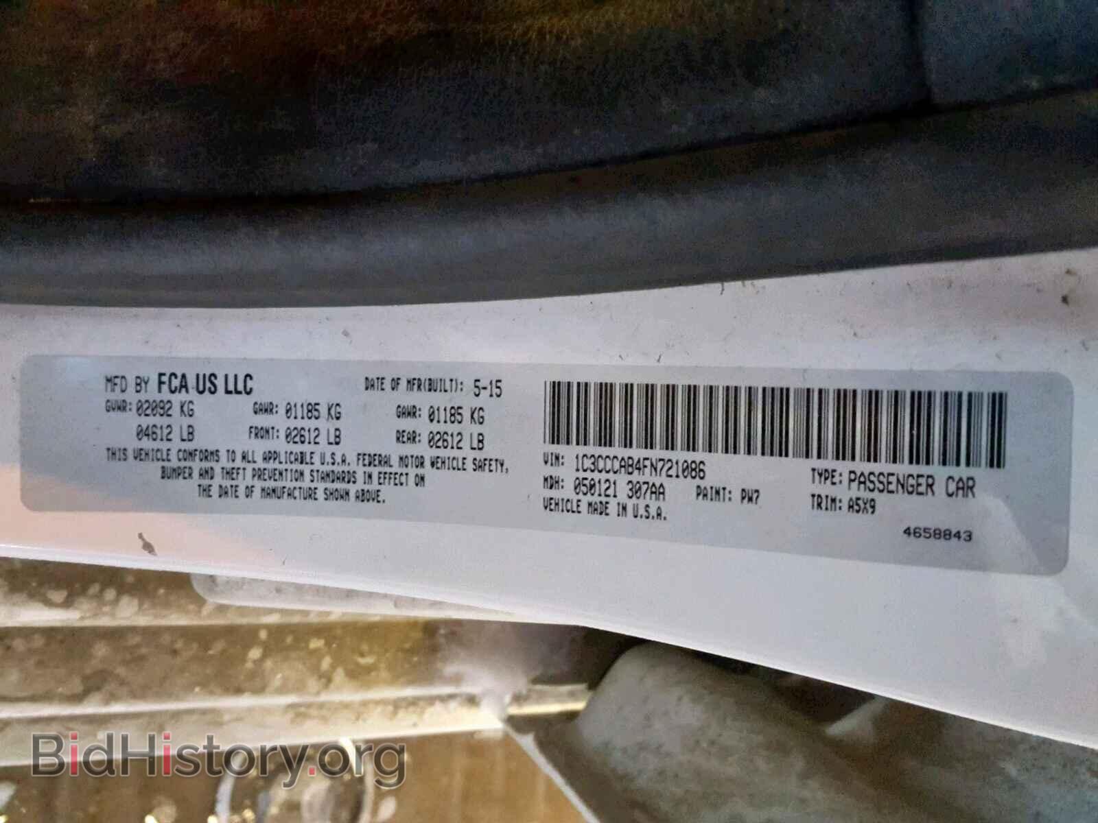 2015 CHRYSLER 200 - VIN: 1C3CCCAB4FN721086 - Photo 10
