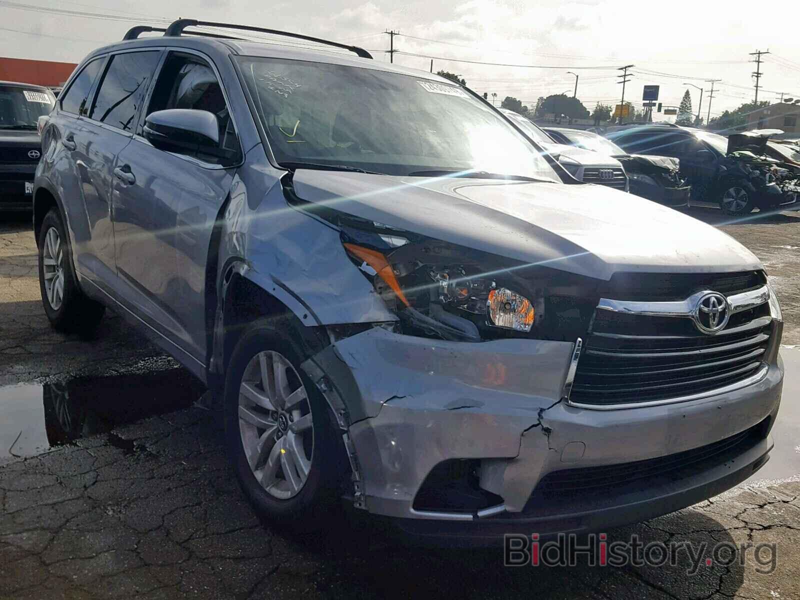 Фотография 5TDZKRFH3GS185316 - TOYOTA HIGHLANDER 2016