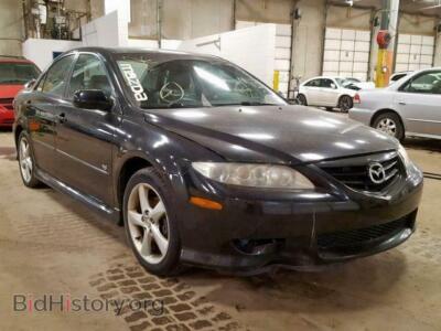 2005 Mazda 6 6 S, черный — VIN 1YVHP80D255M04065, Copart