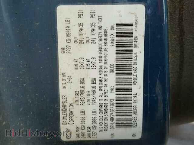 2004 DODGE DAKOTA - VIN: 1D7HL48K74S671673 - Фото 10