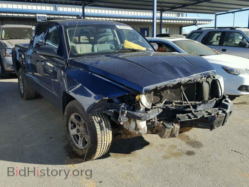 2005 Dodge DAKOTA Dakota QUA (VIN 1D7HE48KX5S218708) — photo 1 of 10, Copart, damage: front end