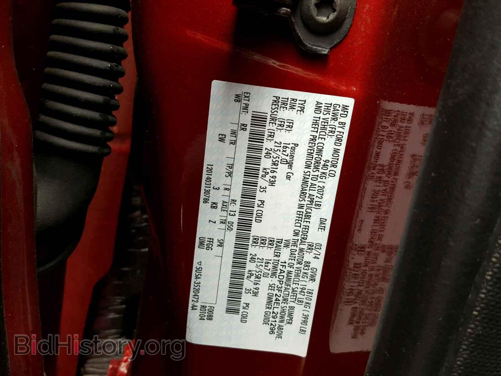 2014 FORD FOCUS - VIN: 1FADP3F24EL291296 - Photo 10