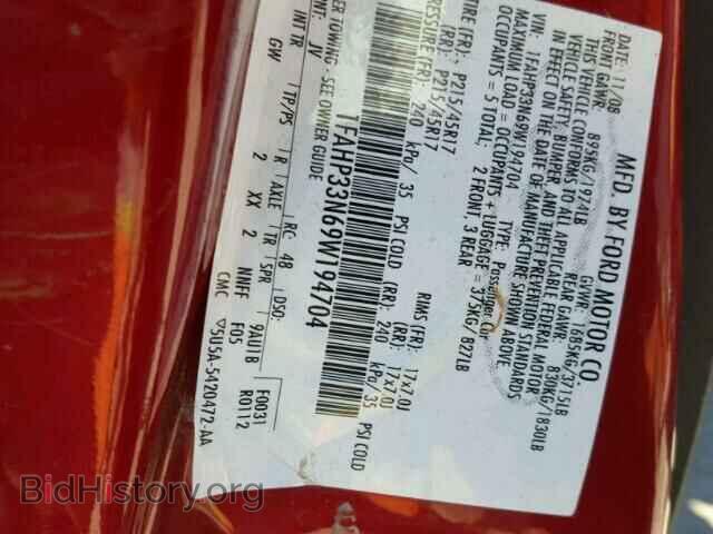 2009 FORD FOCUS - VIN: 1FAHP33N69W194704 - Photo 10