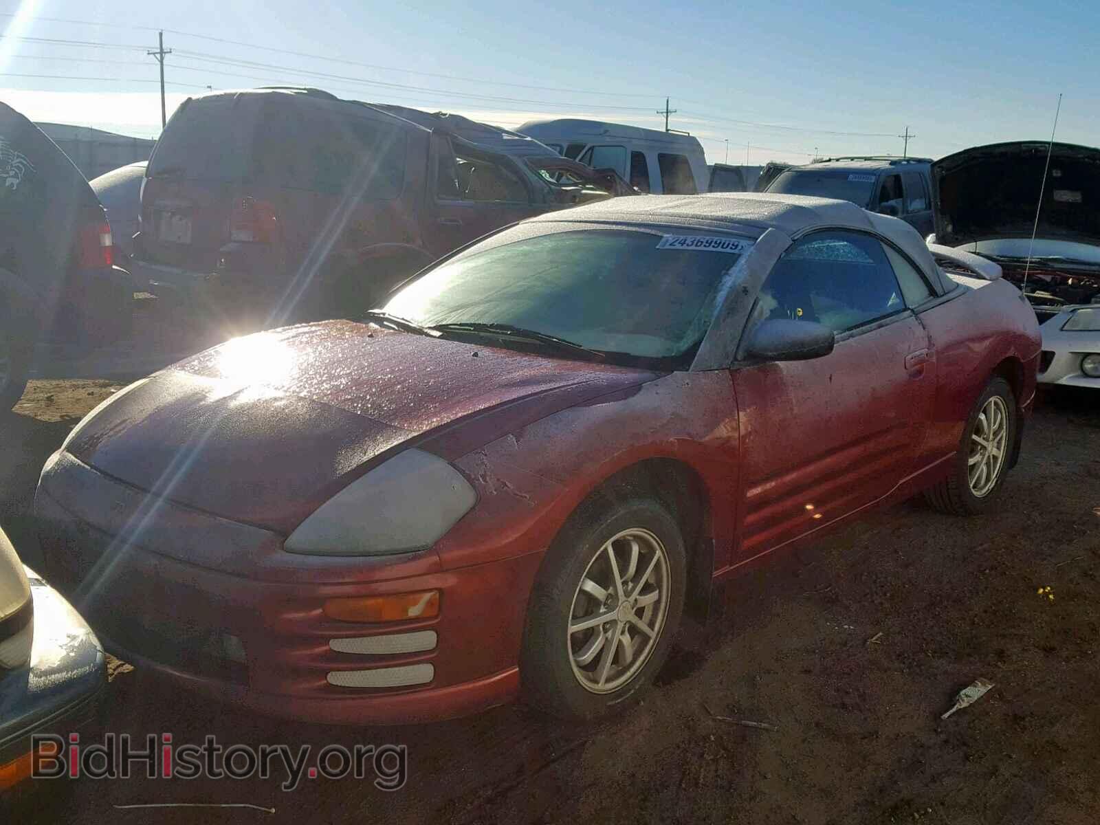 2001 MITSUBISHI ECLIPSE - VIN: 4A3AE45G81E013244 - Фото 2