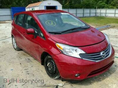 2014 Nissan VERSA Versa Note, бордовый — VIN 3N1CE2CP1EL383396, Copart