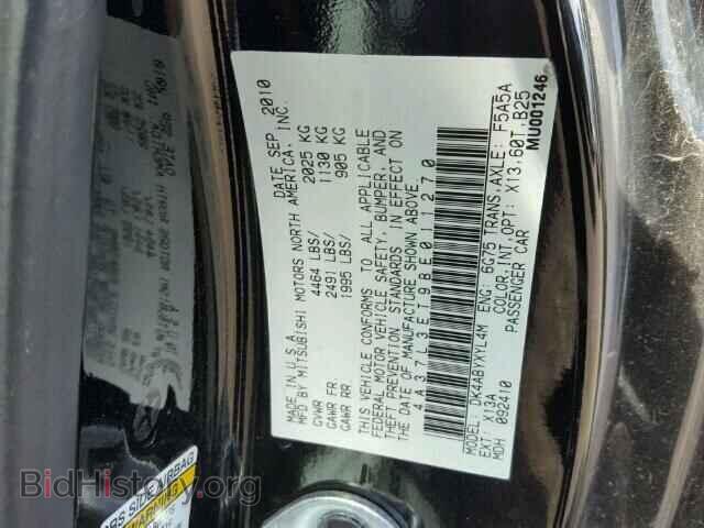 2011 MITSUBISHI ECLIPSE - VIN: 4A37L3ET9BE011270 - Photo 10