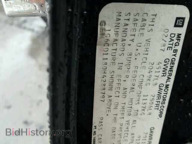 1987 CADILLAC DEVILLE - VIN: 1G6CD1180H4288797 - Фото 10