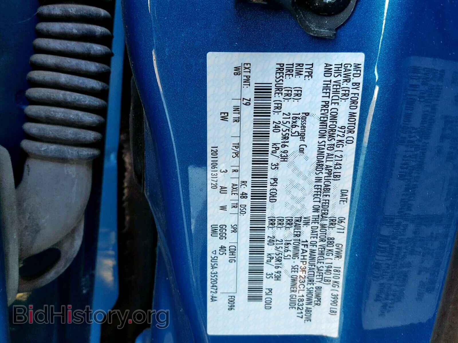 2012 FORD FOCUS SE - VIN: 1FAHP3F23CL183217 - Фото 10