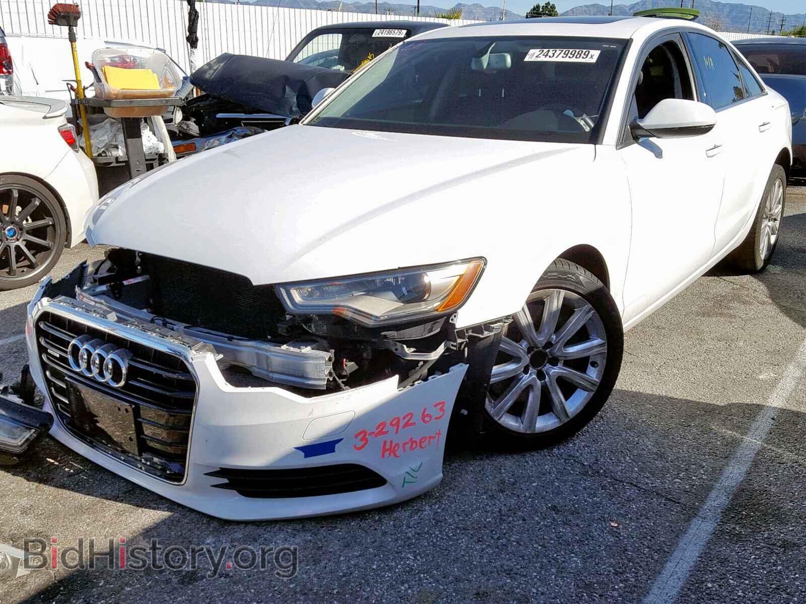 2014 AUDI A6 - VIN: WAUGFAFC7EN062779 - Фото 2
