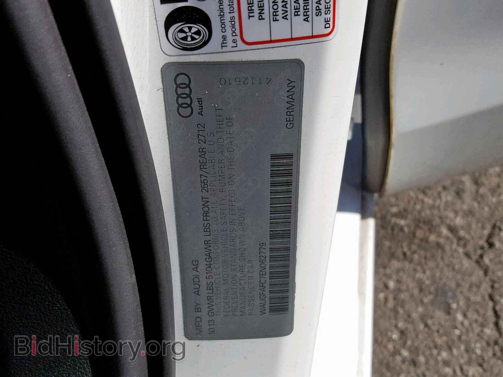2014 AUDI A6 - VIN: WAUGFAFC7EN062779 - Фото 10