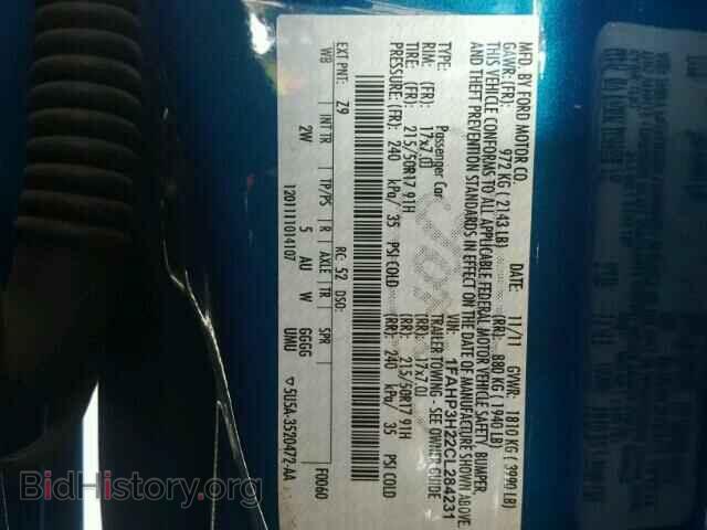 2012 FORD FOCUS - VIN: 1FAHP3H22CL284231 - Фото 10