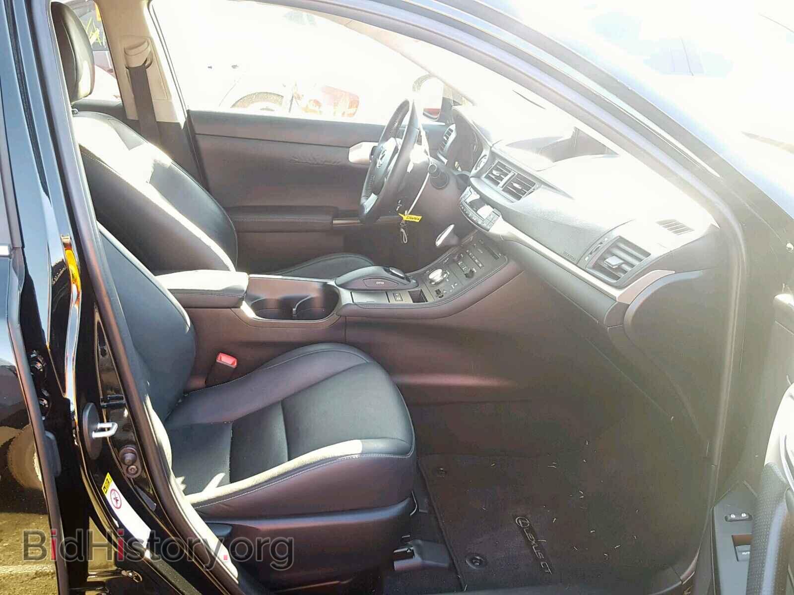 2012 LEXUS CT 200 - VIN: JTHKD5BH4C2069973 - Фото 5