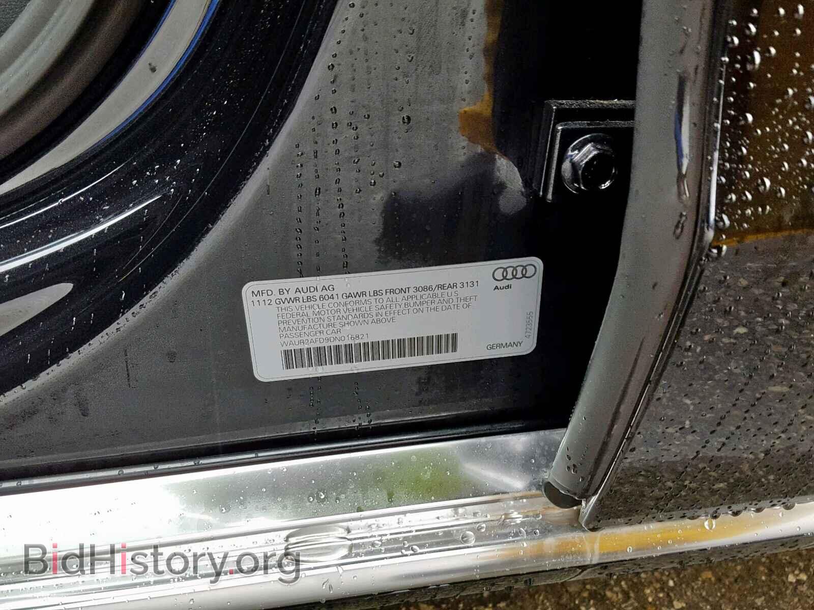 2013 AUDI A8 - VIN: WAUR2AFD9DN016821 - Photo 10