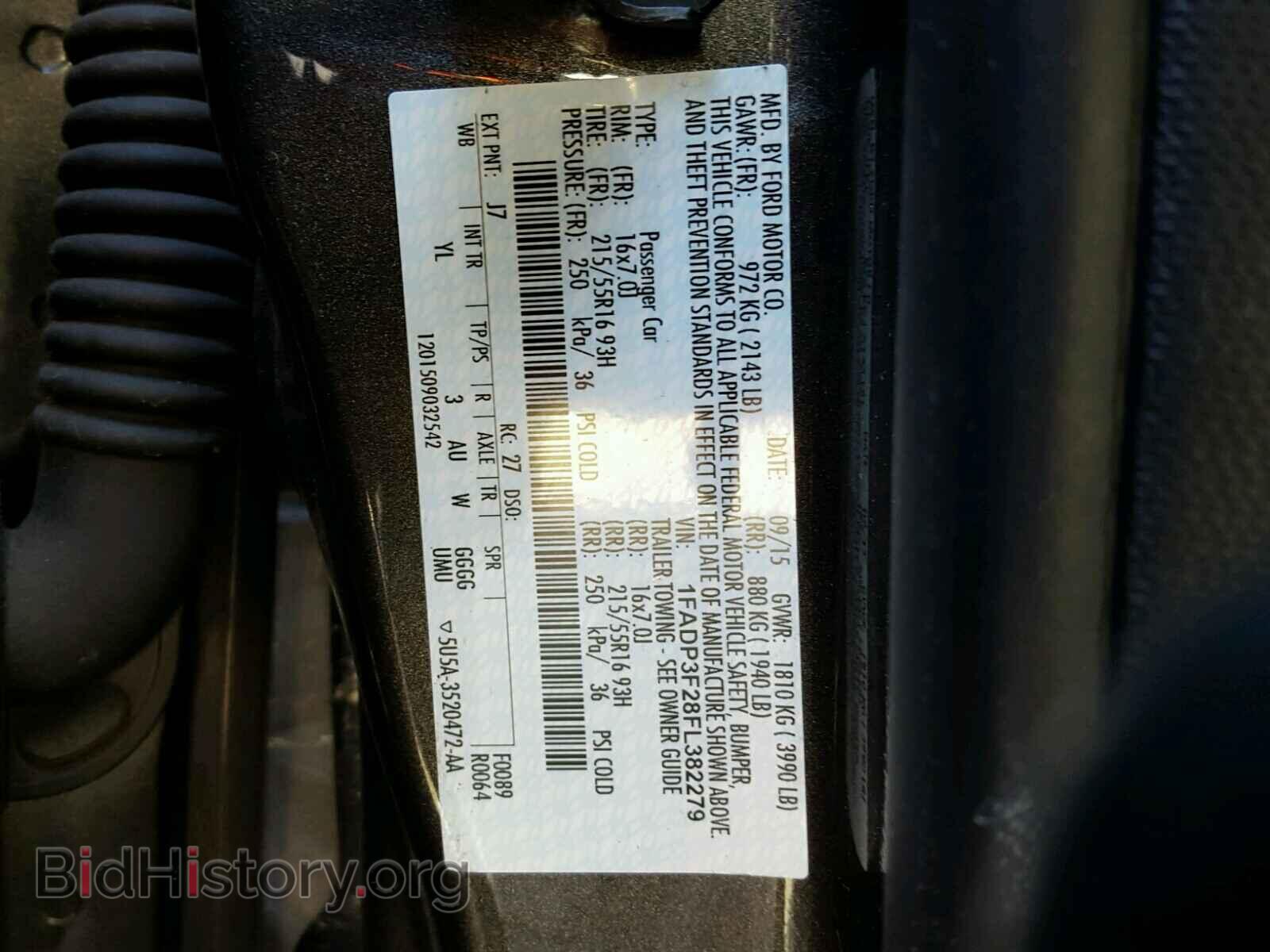 2015 FORD FOCUS - VIN: 1FADP3F28FL382279 - Фото 10