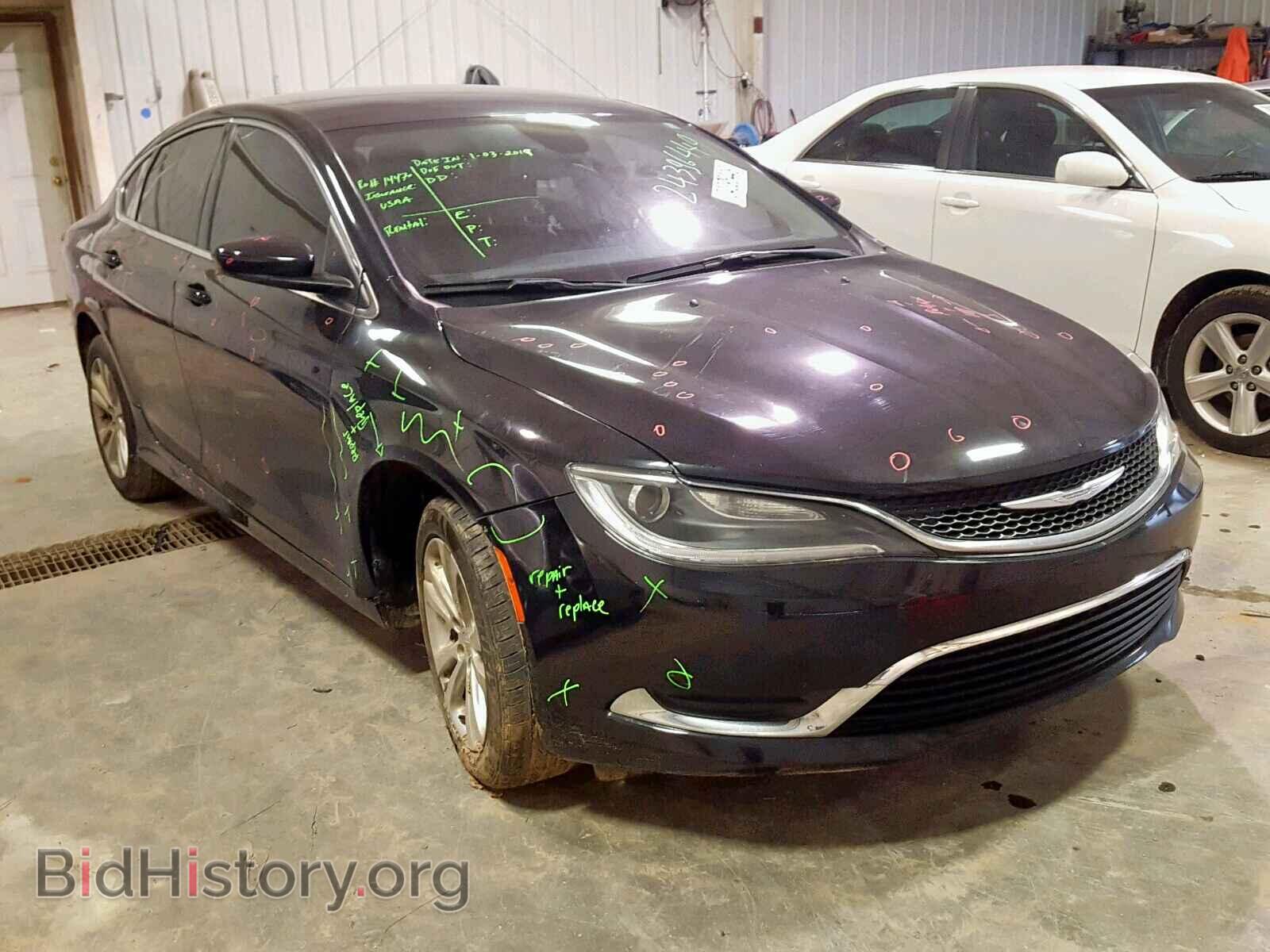 Фотография 1C3CCCAB6GN104337 - CHRYSLER 200 2016