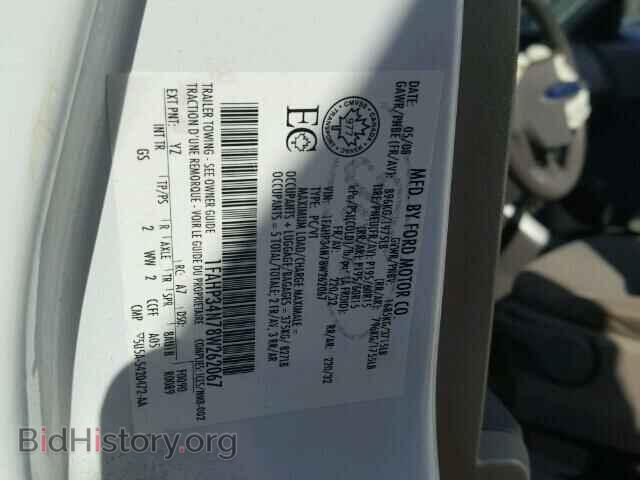2008 FORD FOCUS - VIN: 1FAHP34N78W262067 - Фото 10