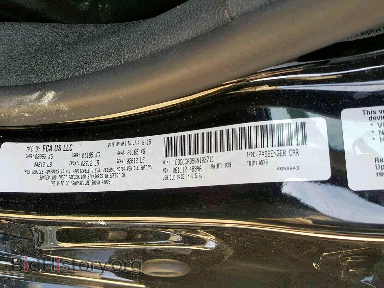 2016 CHRYSLER 200 - VIN: 1C3CCCAB5GN102711 - Photo 10