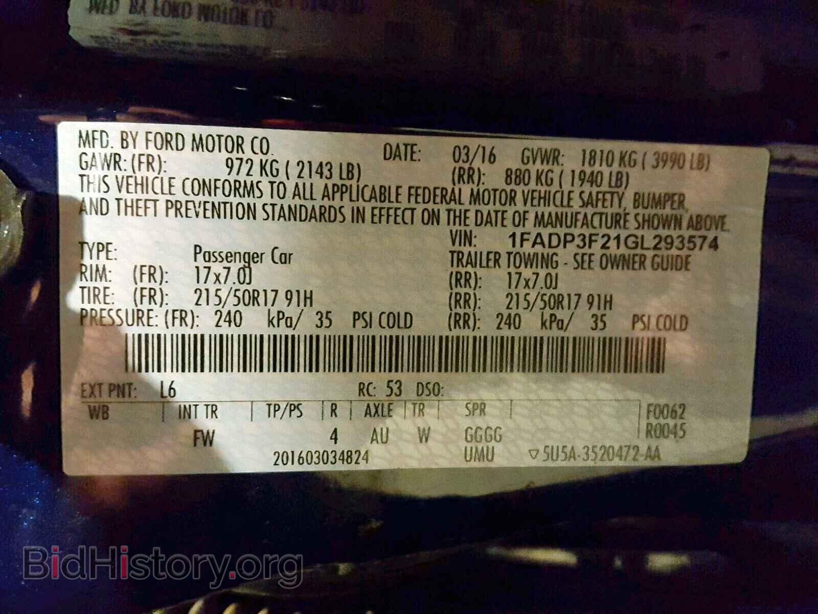 2016 FORD FOCUS SE - VIN: 1FADP3F21GL293574 - Фото 10