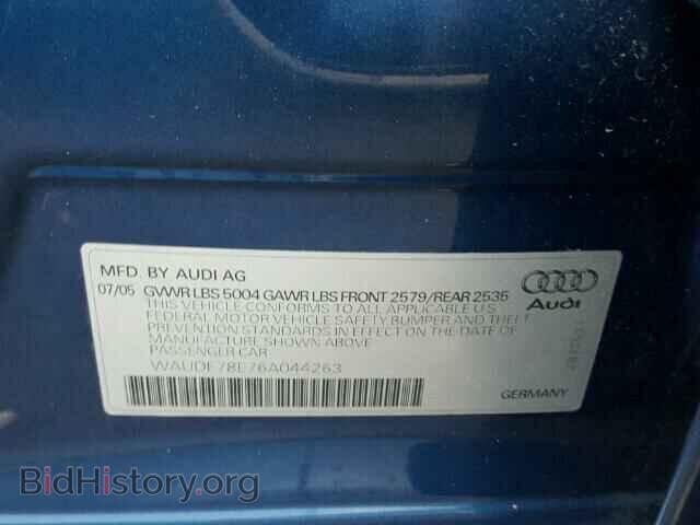 2006 AUDI A4 - VIN: WAUDF78E76A044263 - Photo 10