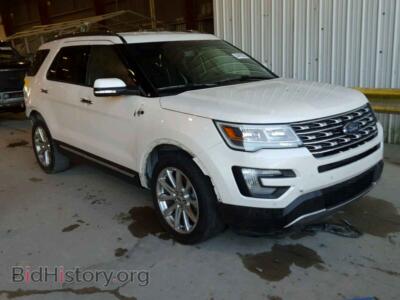 2016 Ford EXPLORER Explorer L, white — VIN 1FM5K7FH0GGB75318, Copart