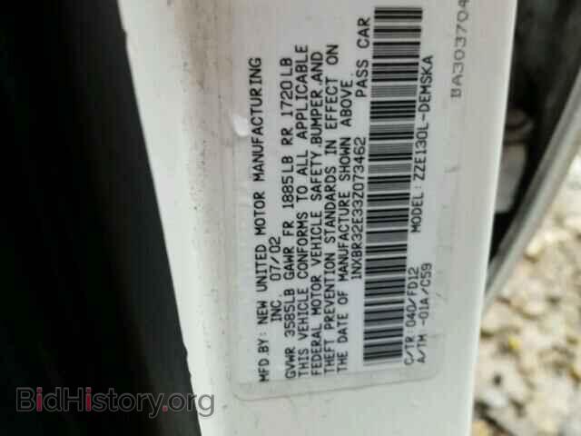 2003 TOYOTA COROLLA - VIN: 1NXBR32E33Z073462 - Photo 10
