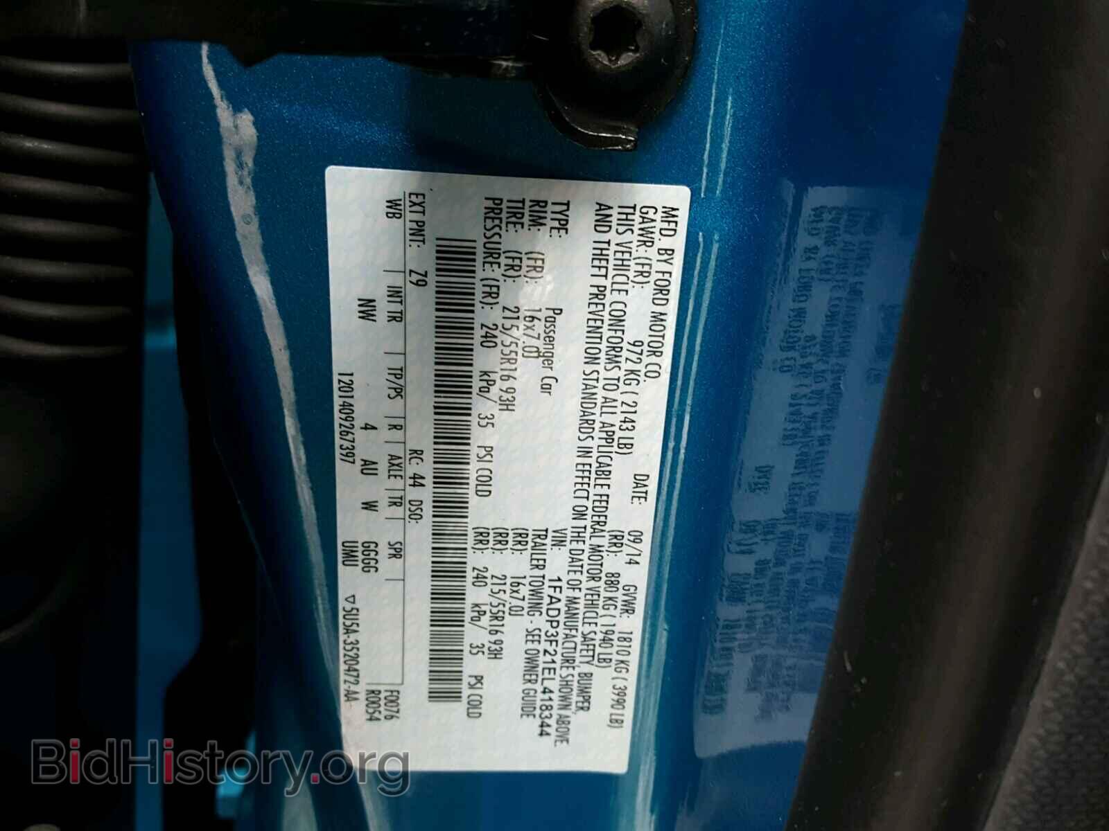 2014 FORD FOCUS - VIN: 1FADP3F21EL418344 - Photo 10