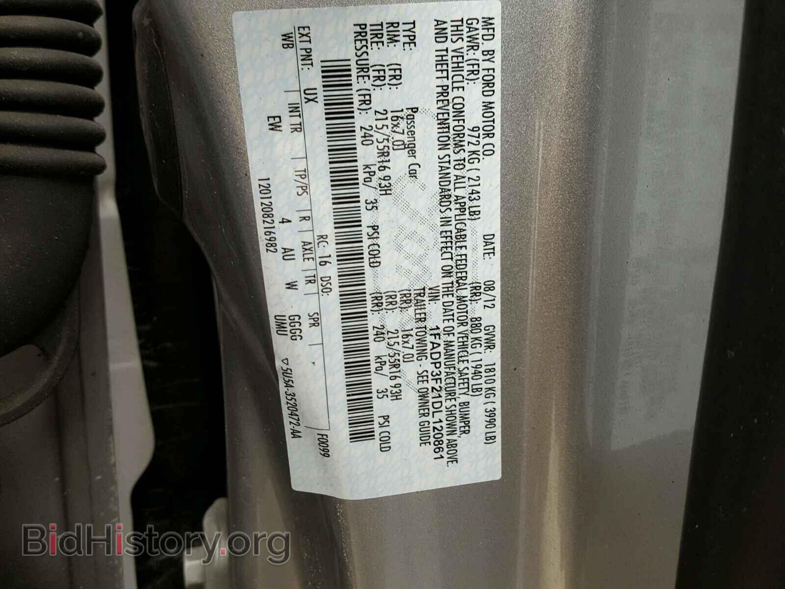 2013 FORD FOCUS - VIN: 1FADP3F21DL120861 - Photo 10