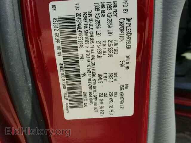 2007 DODGE CARAVAN - VIN: 2D4GP44L47R271846 - Фото 10