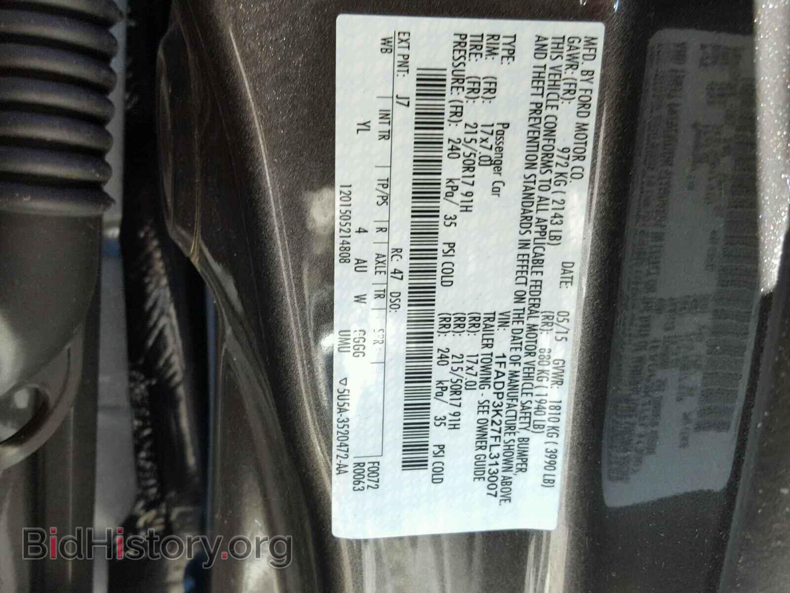 2015 FORD FOCUS - VIN: 1FADP3K27FL313007 - Photo 10