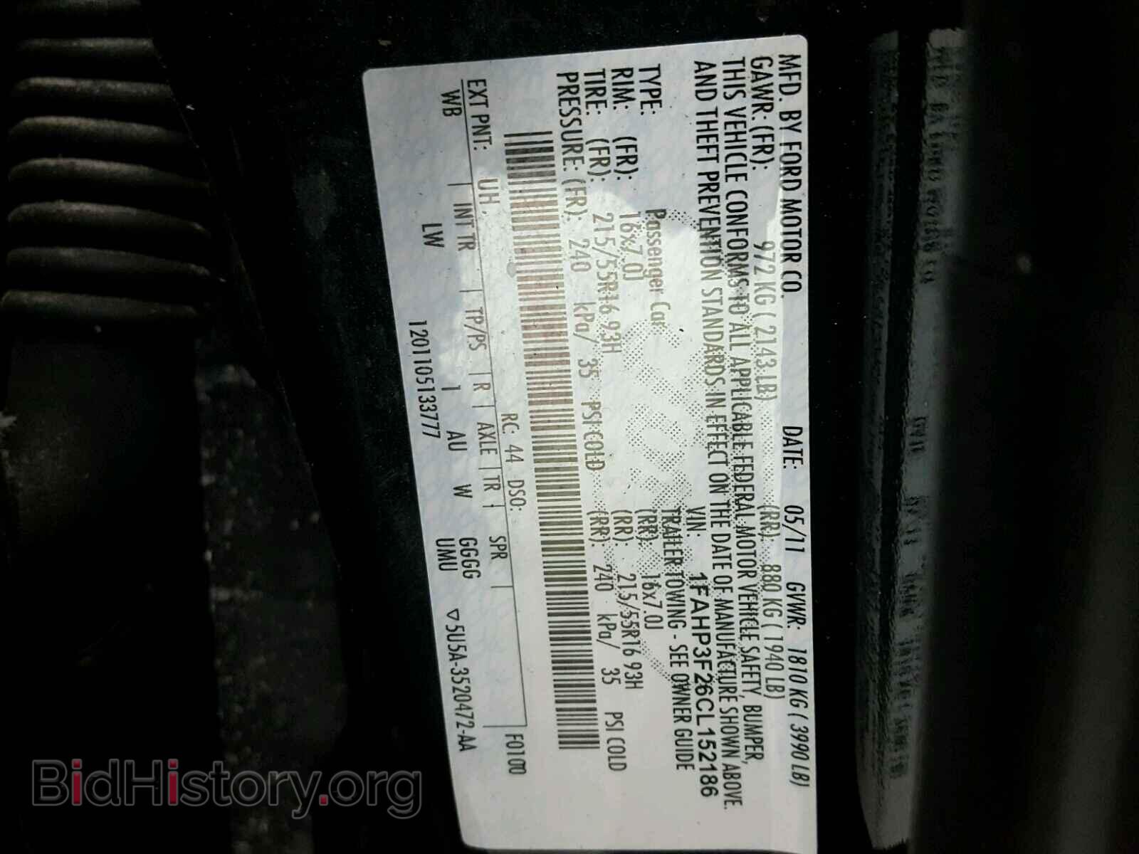 2012 FORD FOCUS - VIN: 1FAHP3F26CL152186 - Photo 10