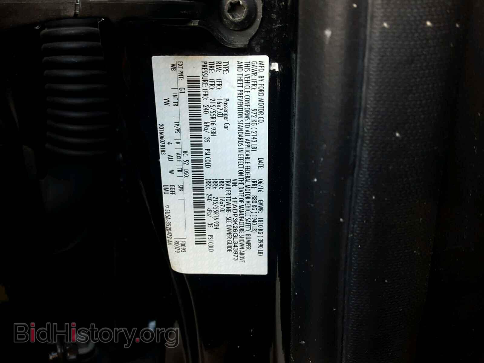 2016 FORD FOCUS - VIN: 1FADP3K26GL343973 - Photo 10