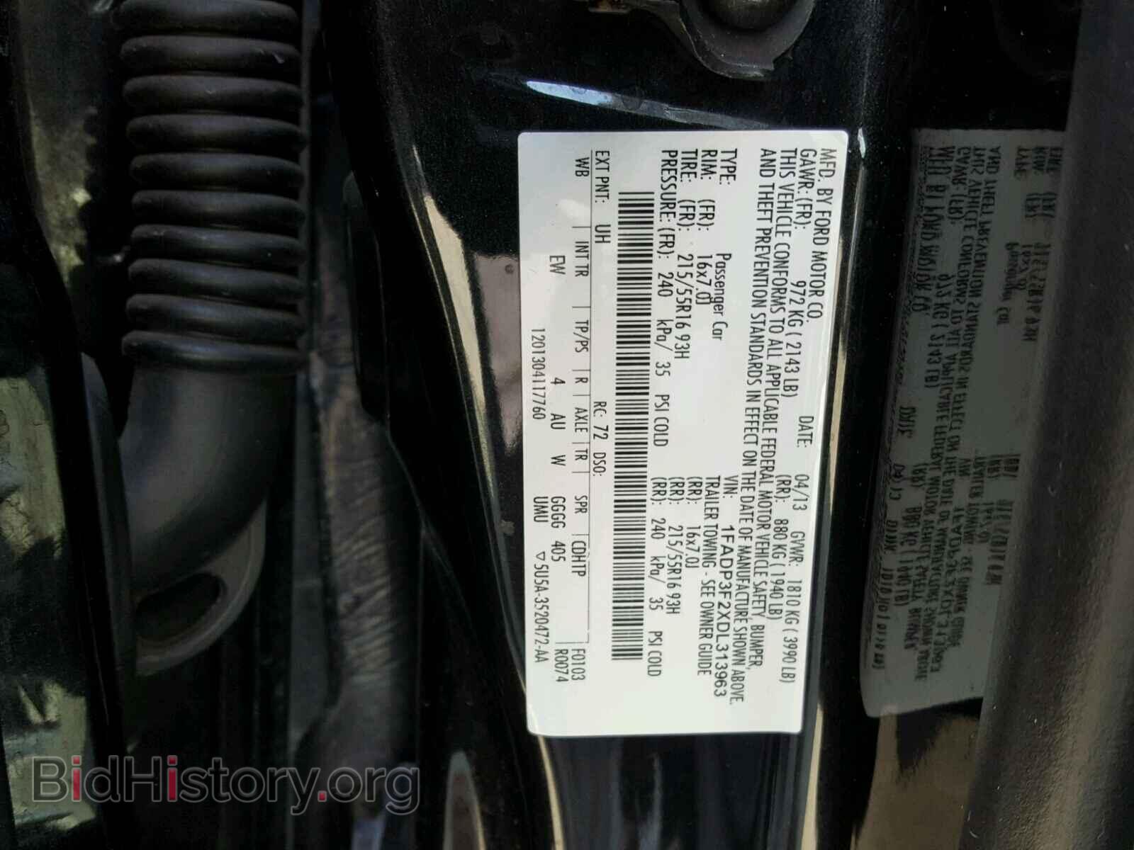 2013 FORD FOCUS - VIN: 1FADP3F2XDL313963 - Photo 10