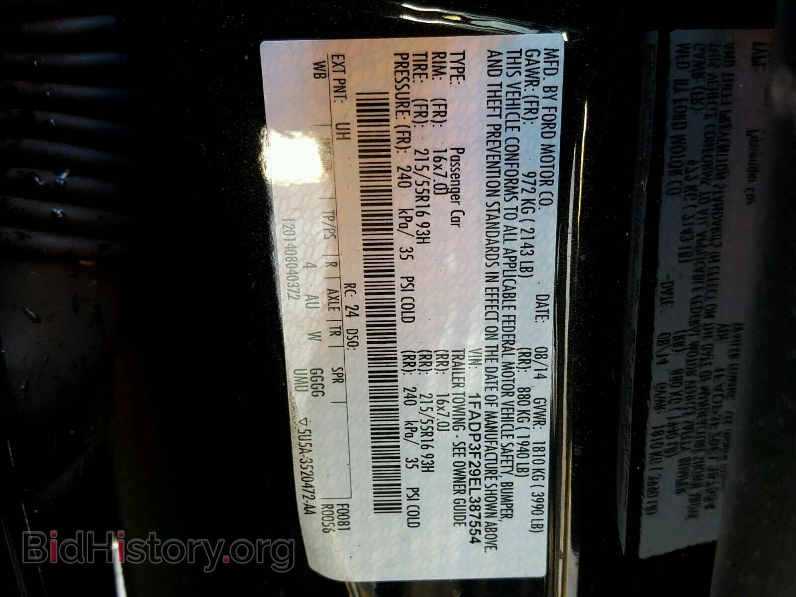 2014 FORD FOCUS - VIN: 1FADP3F29EL387554 - Photo 10