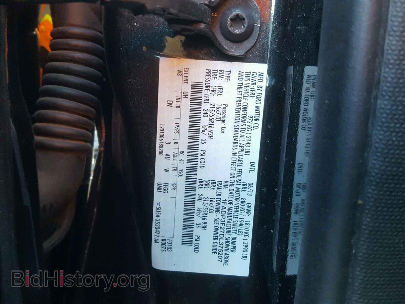 2013 FORD FOCUS - VIN: 1FADP3F27DL375207 - Photo 10