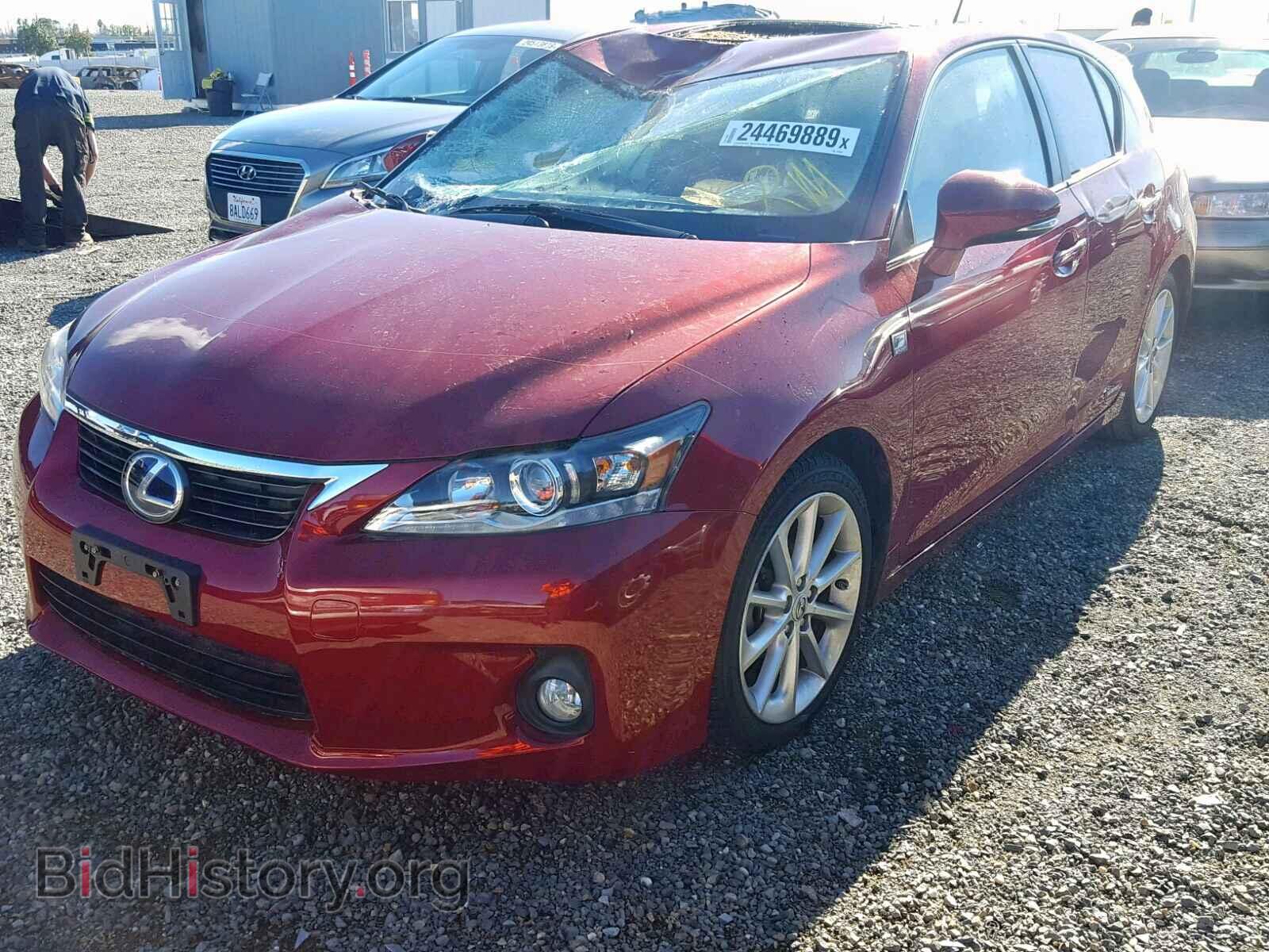 2011 LEXUS CT 200 - VIN: JTHKD5BH2B2013092 - Фото 2
